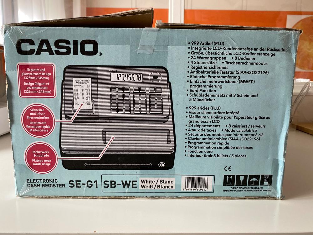 Caisse enregistreuse CASIO SE-G1 SB