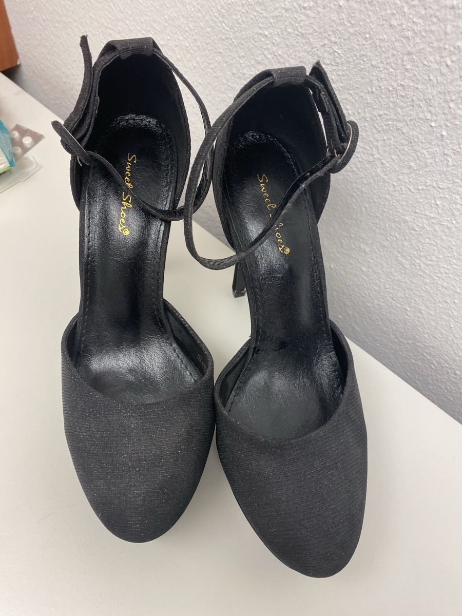 Damenschuhe: Scarpe glitterate con plateau – Neu und originalverpackt aus Stabio von sam_l8qw 3