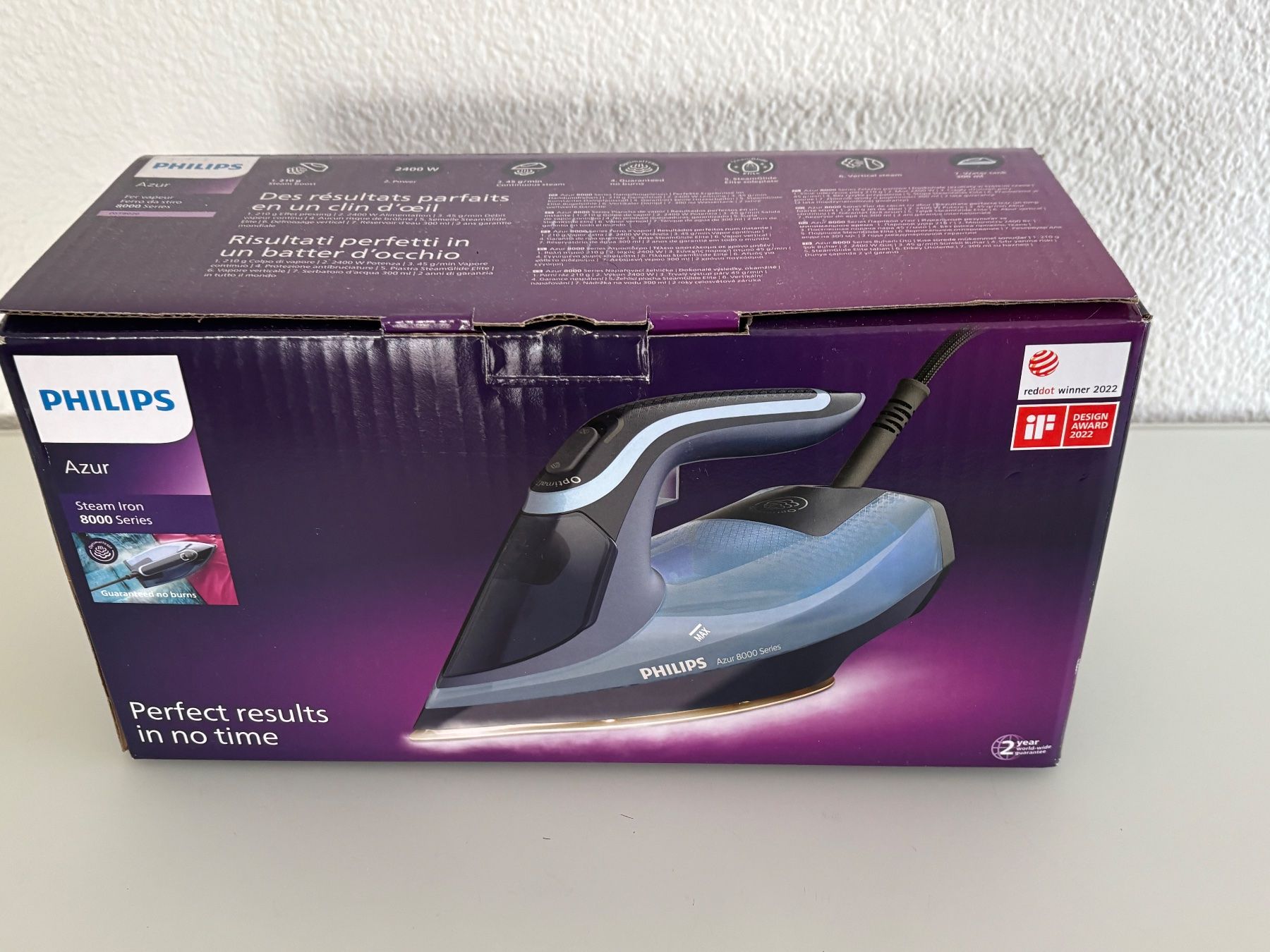 Philips Bügeleisen: Bügeleien Philips Azur 8000 – Gebraucht aus Winterthur von VeraKM