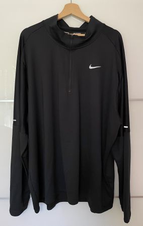 NIKE Performance Dri-Fit Langarmshirt Gr. 4XL, schwarz