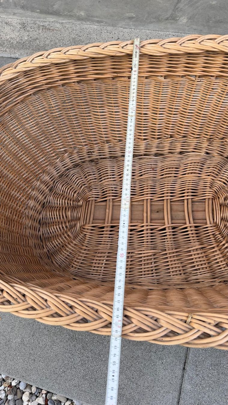 Sonstige Antiquitäten & Kunst: Wäschekorb aus Weidengeflecht oval – Gebraucht aus Krauchthal von SamsPuce 3