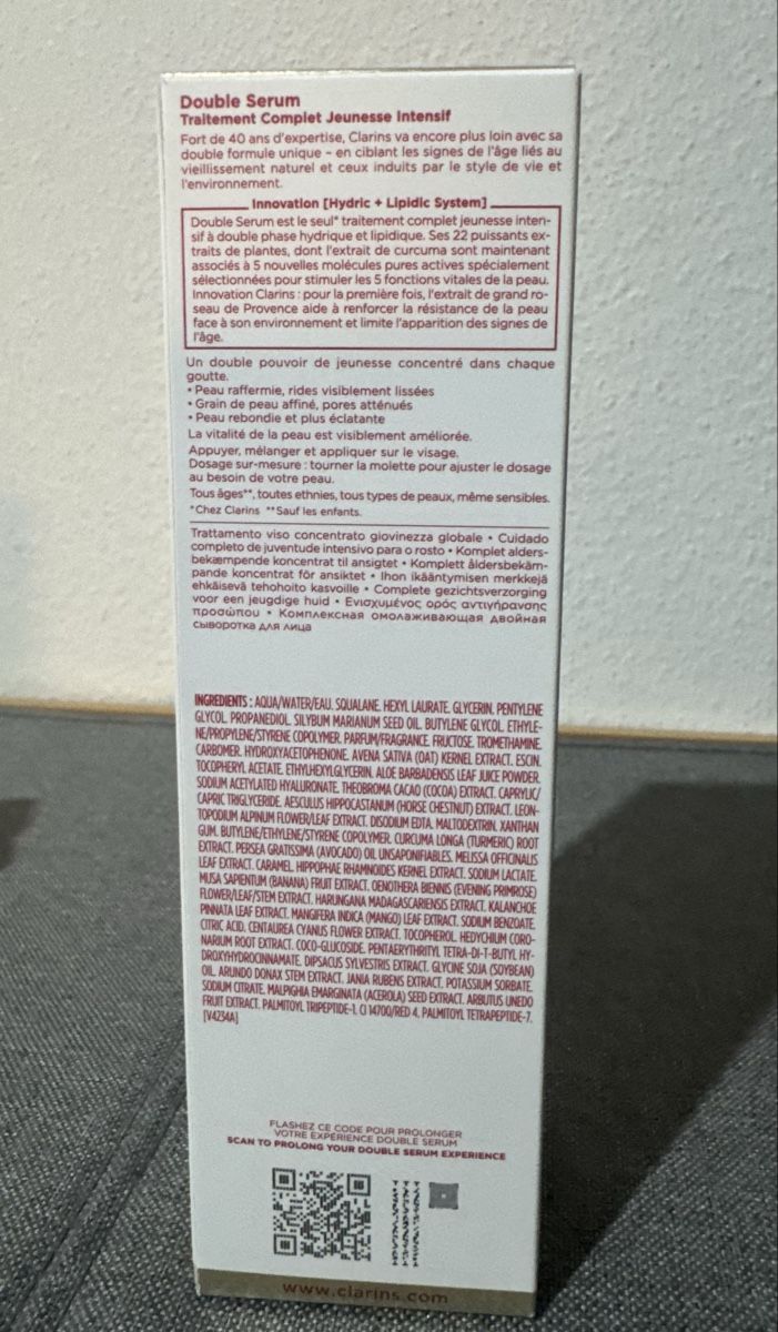 Clarins Cura del viso: Clarins Double serum 100ml – Nuovo e nell'imballaggio originale da Genève venduto da ribes_rubrum 2