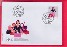 2021, FDC, 50 JAHRE FRAUENSTIMM- UND WAHLRECHT, 4.3.2021