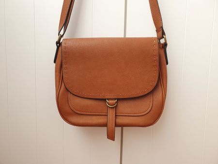 Braune Umhängetasche Handtasche Kunstleder