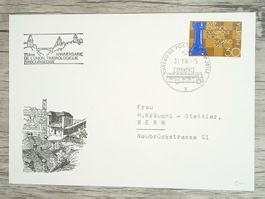 TR17 Enveloppe + Timbre Suisse 1968