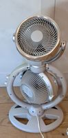Standventilator grau mit zwei Gebläsen