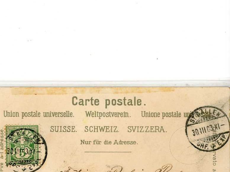 Cartoline postali: St. Gallen Stiftskirche  1903 – Usato da Dallenwil venduto da montem63 1