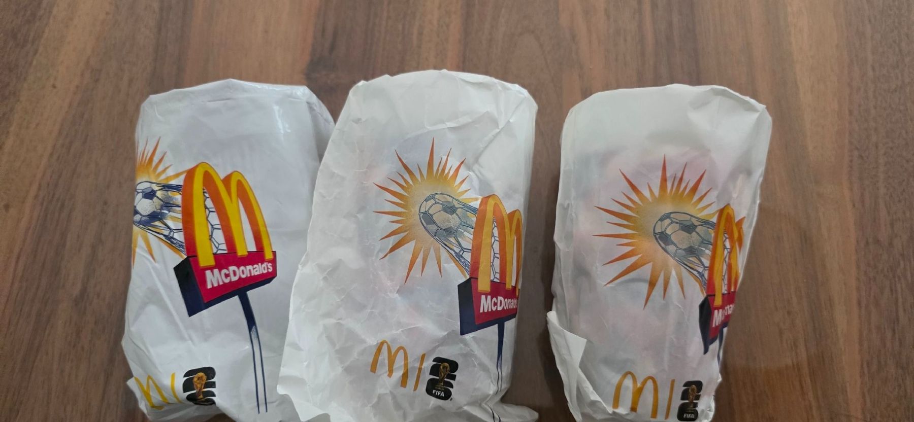 Mc Donald's Bicchieri: McDonalds FIFA World Cup Becher 3x – Nuovo e nell'imballaggio originale da Kreuzlingen venduto da Room_Shambles