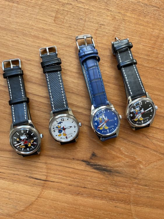 4 Oris Mickey Mouse Uhren New Old Stock. Kaufen auf Ricardo