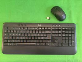 Logitech MK540 Tastatur und Maus Set kabellos CH Layout neu