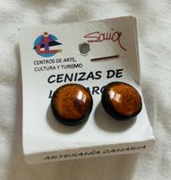 Boucles d’oreilles faites avec des cendres volcaniques