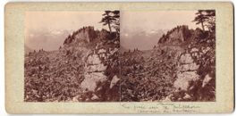 Stereo-Fotografie Mürren, Blick vom Sch