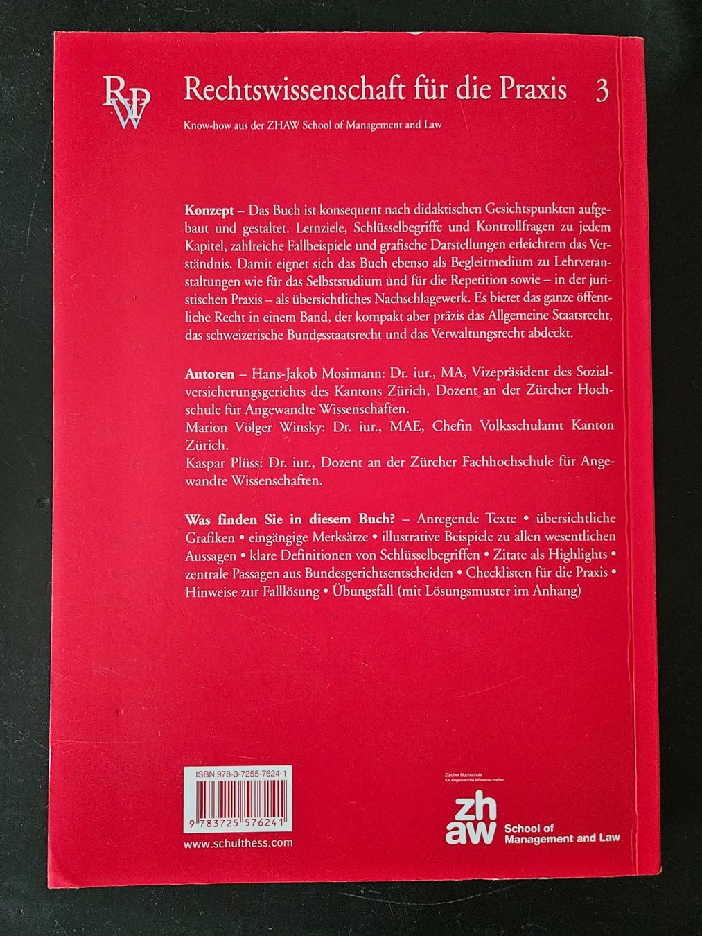 Libri: Öffentliches Recht: Studium & Praxis, 3. Auflage – Nuovo (secondo la descrizione) da Winterthur venduto da Alomeo123 1