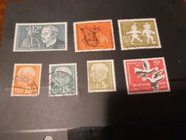 Sarre 7 timbres 1957