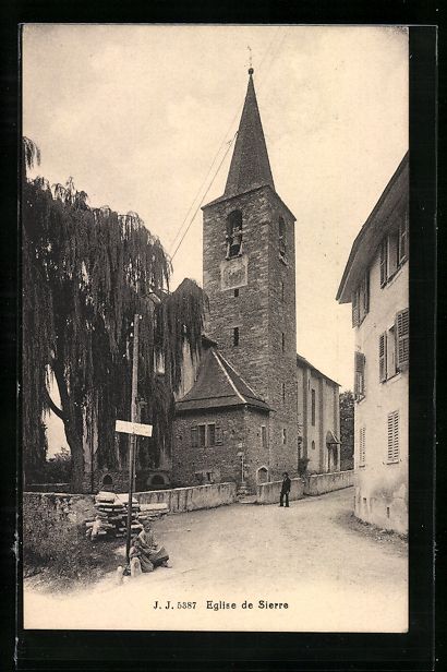Cartoline postali: AK Sierre, Eglise – Usato da Berlin venduto da bartko-reher