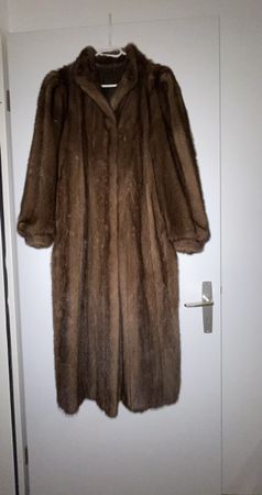 Manteau en fourrure de vison véritable vintage taille 38