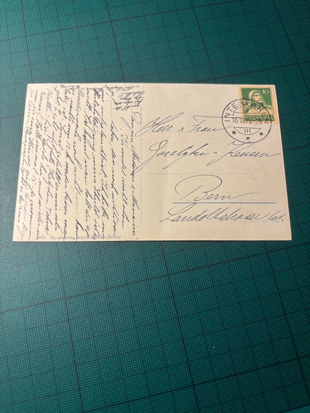 Ansichtskarten: Interlaken-Bahnofstrasse. 1926 – Gebraucht aus Utzenstorf von Rose0303 2
