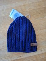 Bonnet Sterntaler bleu 47 9-12 mois 50% laine neuf
