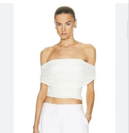 Weisses Bandeau Top - Self Portrait