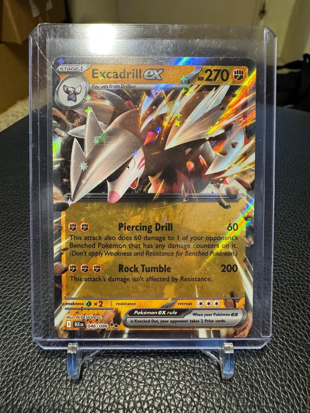 Pokémon Sammelbilder & Trading cards: Excadrill ex | Double Rare | BLK 046/086 | EN – Gebraucht aus Spreitenbach von Snacky96 2
