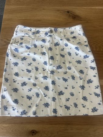 Jupe courte jeans  Sézanemotif floral taille 34