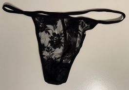 Schwarzer String / Tanga von Bodyflirt - Grösse 40 / 42