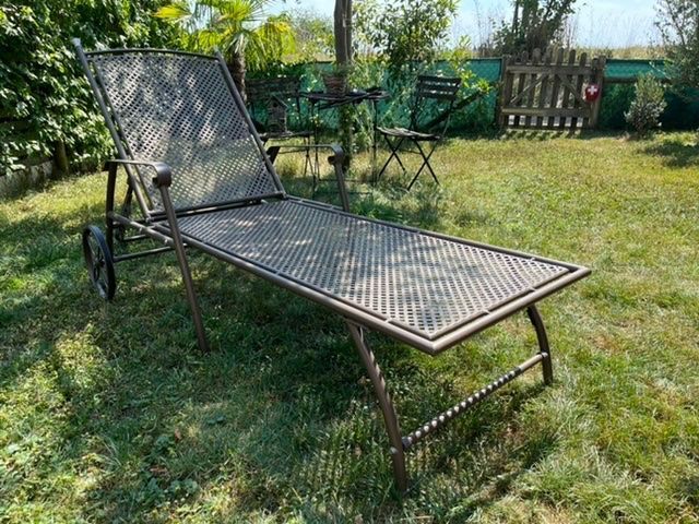 Erstaunlich Gartenliege Metall Vintage Bildnull