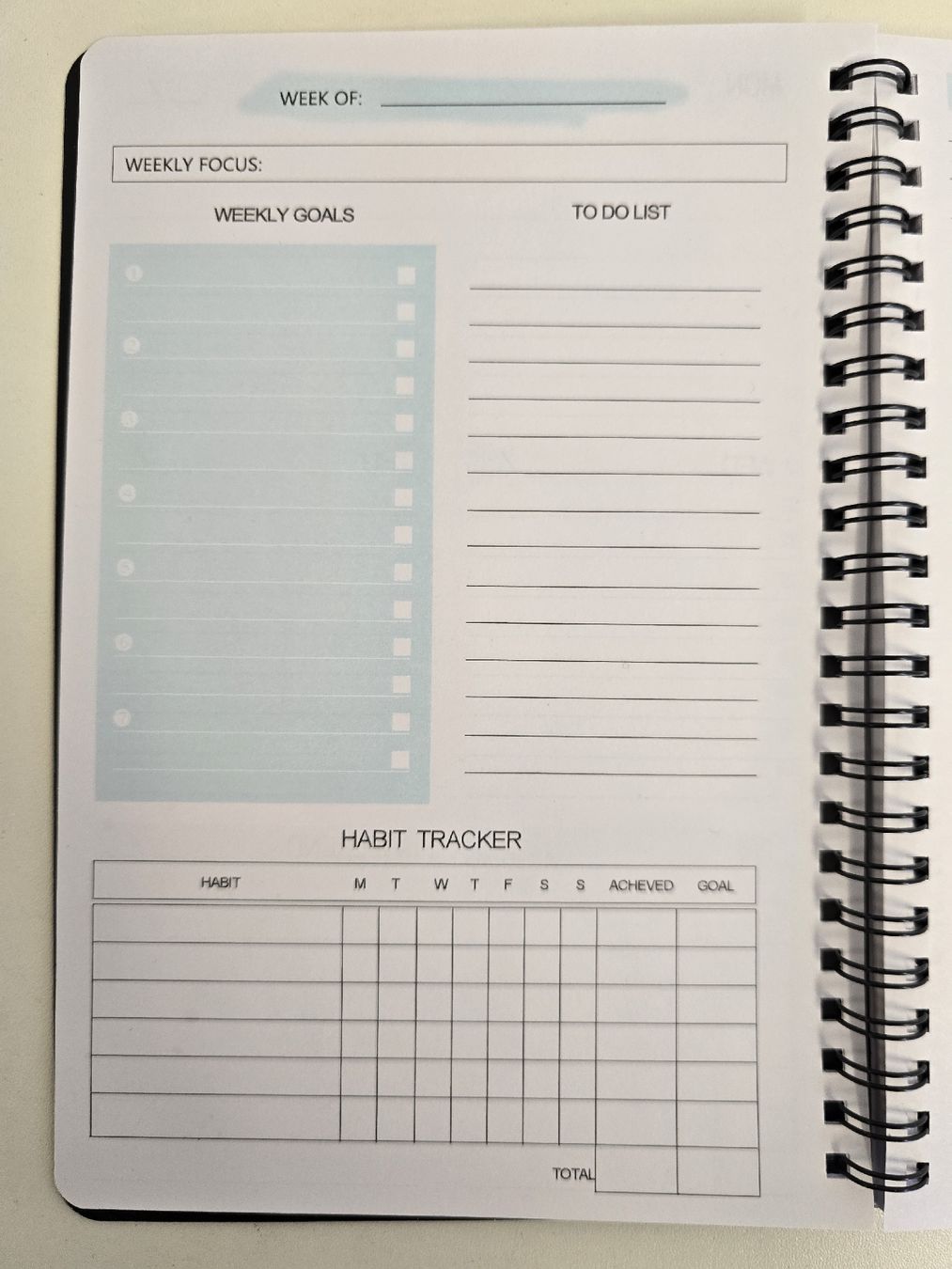 Kalender: Undatierter Wochenplaner, Organizer, Terminplaner, Notizbuch – Neu und originalverpackt aus Tuggen von Zweitechanceboutique 2