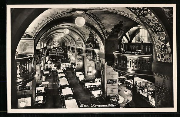 Cartoline postali: AK Bern, Restaurant Kornhauskeller – Usato da Berlin venduto da bartko-reher
