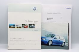 VW Neuheiten Genf 2003 Pressemappe Prospekt