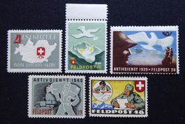 (m375) Feldpost Wit 9/1 + 16/1 + 17/1 **; 10/1 + 11/1 *