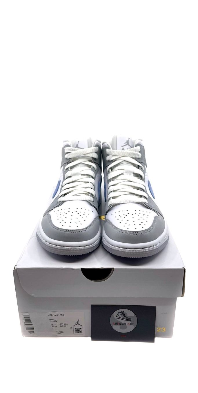 Jordan Herrenschuhe: Jordan 1 Mid Wolf Grey Aluminum Grösse EU 36 – Neu und originalverpackt aus Küsnacht ZH von SamSneakerSale 3