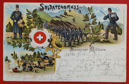 Soldatengruss 1903 - Militär-Stempel