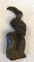 Kl. Skulptur, Vogel, Naturstein (Nefrit)