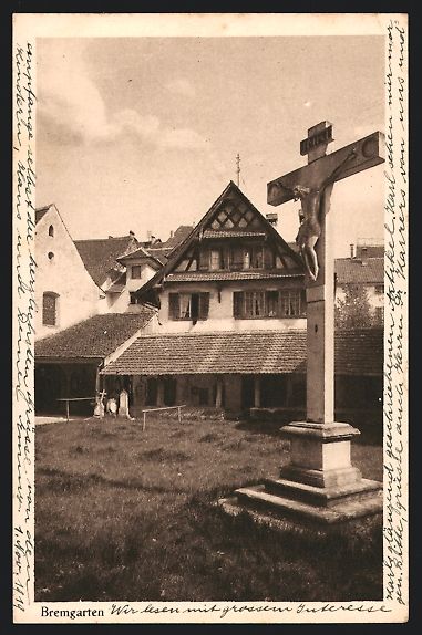 Cartoline postali: Bremgarten im Aargau, Blick auf das Jesu – Usato da Berlin venduto da bartko-reher