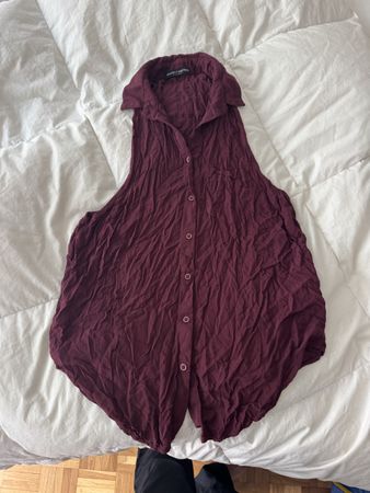 Débardeur Brandy Melville bordeaux sans manches taille U