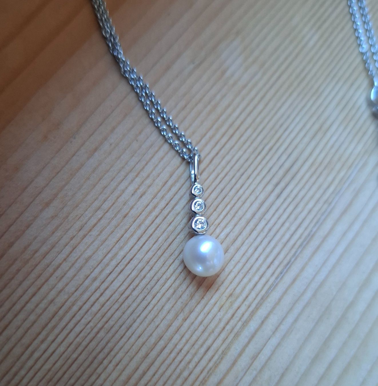 Catenine: Halskette NEU silber / Perle – Nuovo (secondo la descrizione) da Kaltbrunn venduto da haemel 1