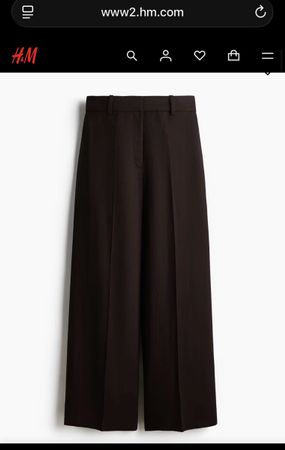 Braune Leinenhose