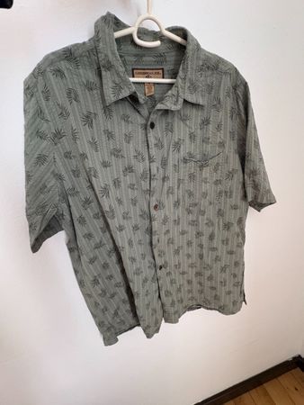 Camicia uomo maniche corte, verde (M)