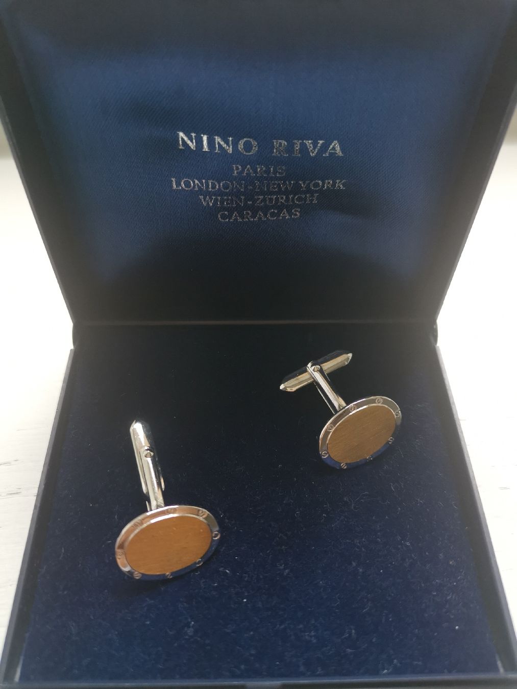 Manschettenknöpfe: Boutons de manchette Nino Riva – Neu und originalverpackt aus Biel/Bienne von Edi5Roli3 2