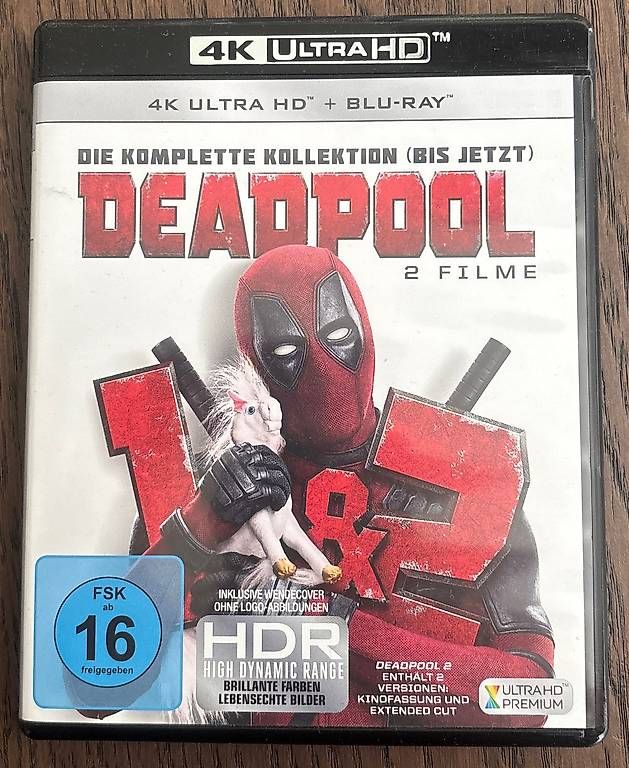 Tutti i DVDs: Deadpool 1 & 2 NEU OVP 4K  – Nuovo e nell'imballaggio originale da Winterthur venduto da Geilotime