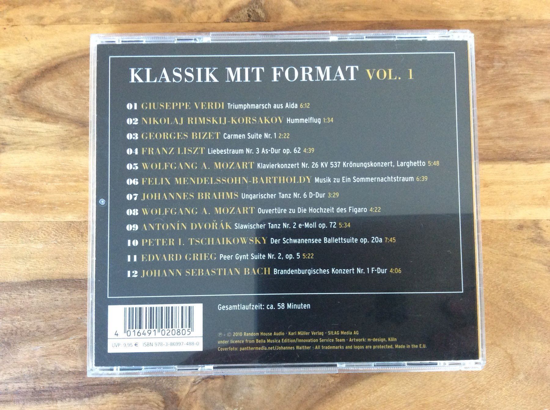 CD: CD Klassik mit Format Vol. 1 – Usato da Horgen venduto da flyingpenguin2000 2