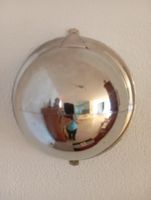 Wandbehälter halbkugelförmig aus Edelstahl Vintage