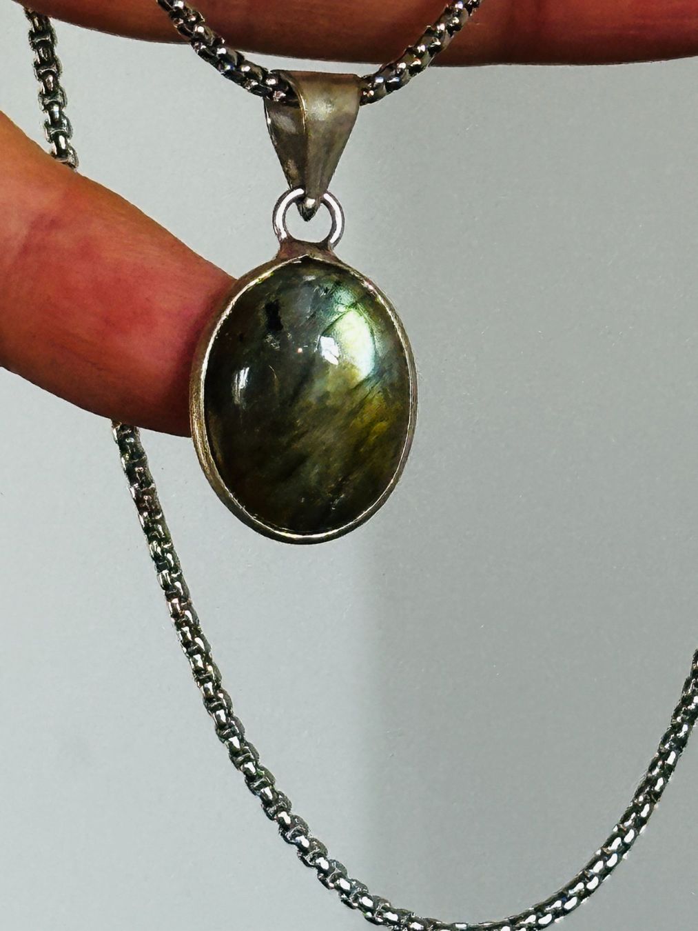 Ketten: Labradorite Gemstone Handmade Jewelry necklace – Neu und originalverpackt aus Genève von AGBERG 6