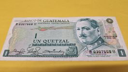 Guatemala 1 Quetzal Banknote von 1981 - Top Zustand!