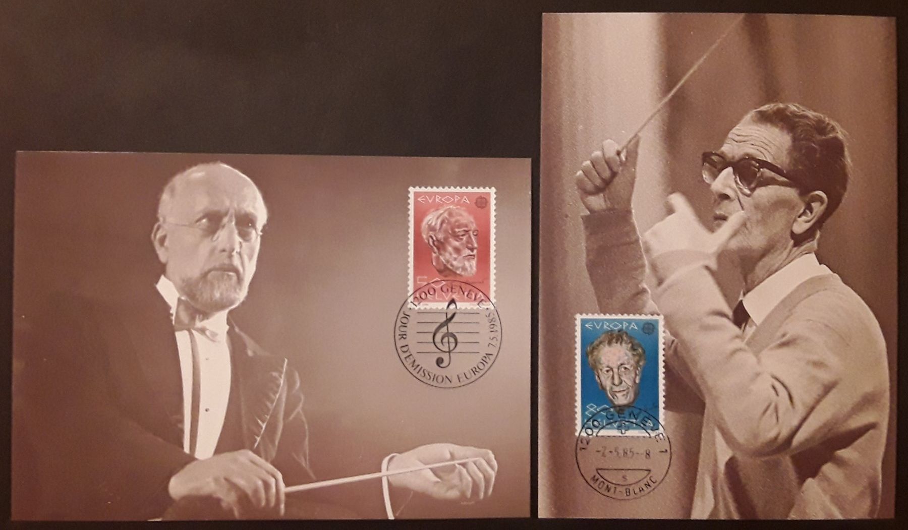 Cartoline postali: 1982-85: Motiv Musik 4 Maximum-Karten – Usato da Walperswil venduto da Tcheidi