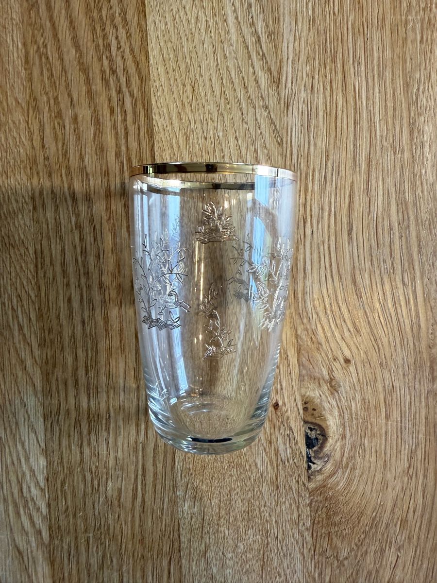 Gläser: Kristallglas mit Goldrand 6 Stück – Gebraucht aus Goldingen von Thomas.Perrin