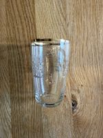 Kristallglas mit Goldrand 6 Stück