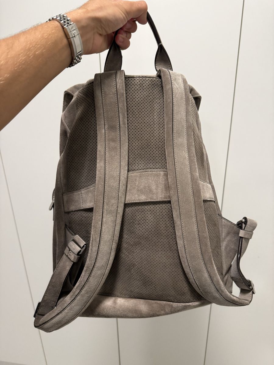 Brunello Cucinelli Rucksäcke: Brunello cucinelli leather suede backpack – Neu (gemäss Beschreibung) aus Genève von SG_73 1