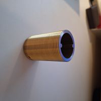 Sanitär DRV 1/1/4" (5/4") x 64mm messing rohr anschluss.